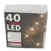 40 Λευκά Θερμά Λαμπάκια LED Copper, με Μπαταρία (2m)